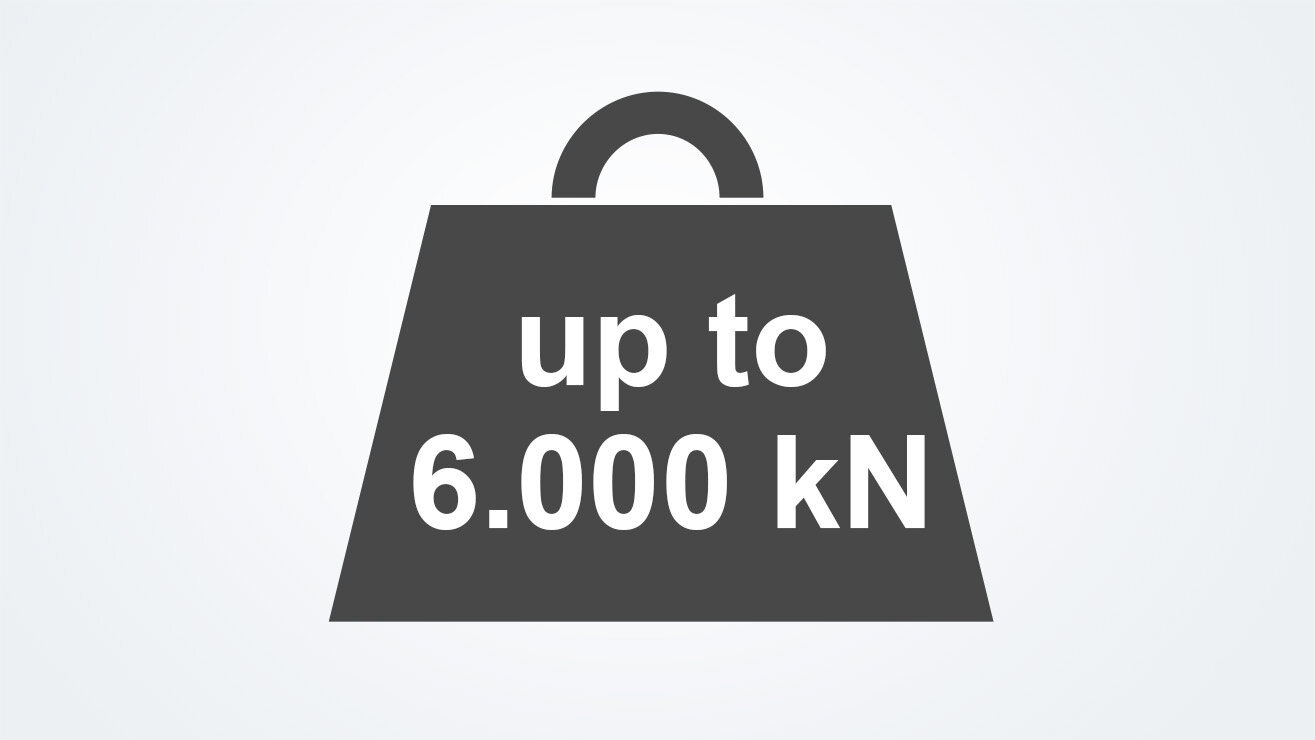 Pressing force: Wide range covered