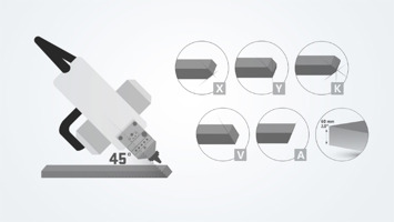 COMING SOON: Laser rotator for bevel cuts up to 45°